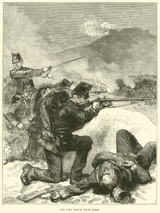 Der letzte Ausfall aus Paris, Januar 1871 von English School