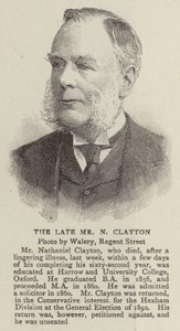 Der verstorbene Mr. N. Clayton (Stich) von English School