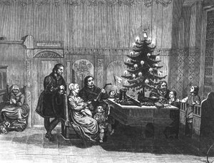 Die Legende der ersten Weihnachtsbaumkerzen, Mitte des 18. Jahrhunderts