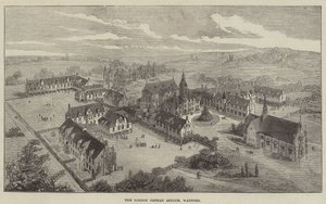Das Londoner Waisenhaus, Watford (Gravur) von English School