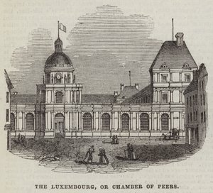 Das Luxemburg oder die Kammer der Peers (Stich) von English School