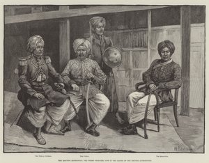 Die Manipur-Expedition, die drei Gefangenen in den Händen der britischen Behörden von English School
