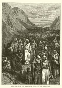 Der Marsch der Israeliten durch die Wüste von English School