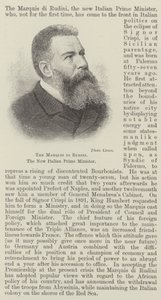 Der Marquis di Rudini, der neue italienische Premierminister (Stich) von English School