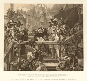 Der Marquis von Montrose am Hinrichtungsort von English School