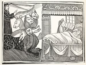 Das Wunder der Wunder, Illustration aus Chap-books of the Eighteenth Century von John Ashton, veröffentlicht 1882 von English School