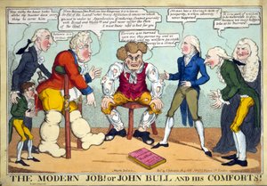 Der moderne Hiob! Oder John Bull und seine Tröstungen!, veröffentlicht 1816 von English School