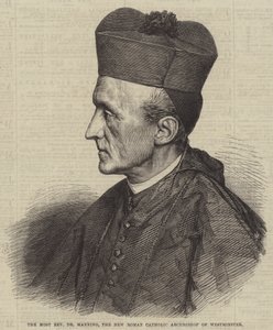 Der Hochwürdigste Dr. Manning, der neue römisch-katholische Erzbischof von Westminster (Stich) von English School