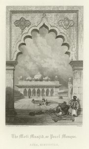 Die Moti Masjid oder Perlenmoschee, Agra, Indien