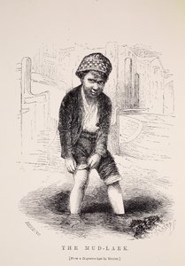 Der Schlammwühler, nach einem Daguerreotypie von Richard Beard, Illustration aus London Labour and London Poor von Henry Mayhew, veröffentlicht 1862 von English School
