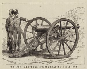 Die neue 13-Pfünder-Vorderlader-Feldkanone von English School