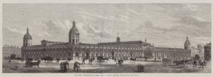 Der neue Metropolitan Fleisch- und Geflügelmarkt, Smithfield (Stich) von English School
