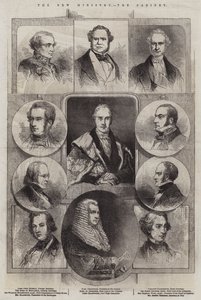 Das neue Ministerium, das Kabinett (Gravur) von English School