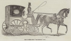 Das neue Patent "Quartobus" Taxi (Gravur) von English School
