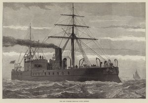Das neue türkische Panzerschiff Payki Shereef (Gravur) von English School