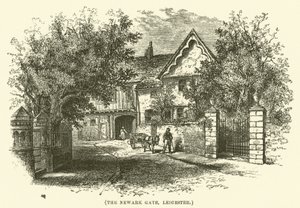 Das Newark-Tor, Leicester (Gravur)
