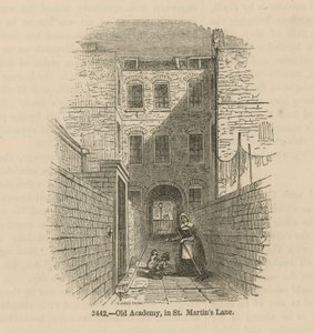 Die alte Akademie in St Martins Lane von English School