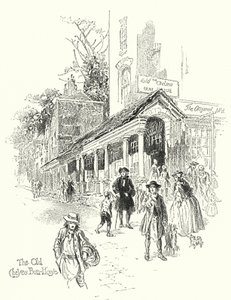 Das alte Chelsea Bun-House (Lithografie) von English School
