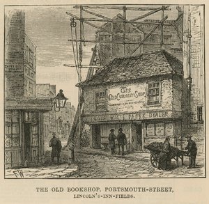 Das Alte Kuriositätenkabinett, Portsmouth Street, Lincolns Inn Fields von English School