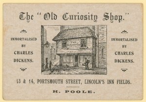 Das Alte Kuriositätenkabinett, Portsmouth Street, Lincolns Inn Fields, London; Poole Altpapierhändler von English School