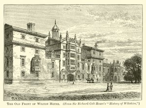 Die alte Front von Wilton House von English School