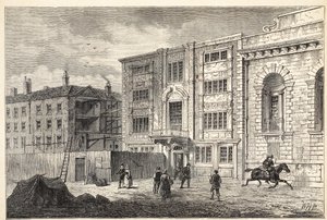 Das alte Postamt in der Lombard Street, um 1800 von English School