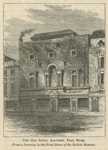 Die alte Königliche Akademie in Pall Mall von English School