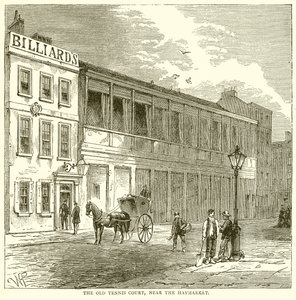 Der alte Tennisplatz, nahe dem Haymarket von English School