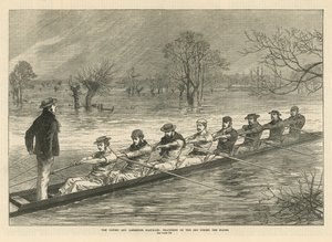 Das Oxford und Cambridge Bootsrennen von English School