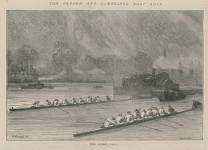 Das Oxford und Cambridge Bootsrennen von English School