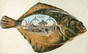 Der Palace Pier, Brighton in einer Sohle, 1880-1900 von English School