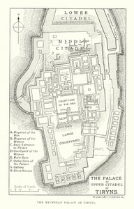 Der Palast oder die obere Zitadelle von Tiryns von English School