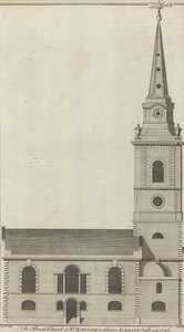 Die Pfarrkirche St. Botolph ohne Aldgate, London von English School