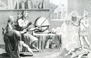 Das Parlament aufgelöst, oder der Teufel wird Wahrsager, graviert von G. Terry, um 1774 von English School