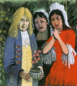 Die Pelargonium triste Sorte von Geranien war im 17. und 18. Jahrhundert sehr beliebt von English School
