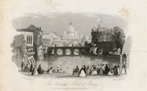 Das Bildmodell von Rom und die Surrey Zoological Gardens von English School