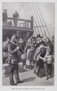 Die Pilgerväter verlassen England von English School