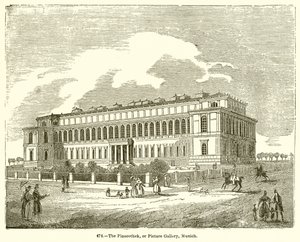 Die Pinakothek oder Gemäldegalerie, München von English School
