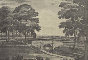 Der Spielplatz am Eaton College in Buckinghamshire (Gravur)