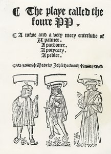 Das Spiel namens die vier PP, ca. 1530 von English School