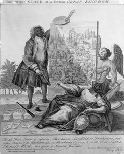Der gegenwärtige Zustand eines bestimmten großen Königreichs, 1738 von English School
