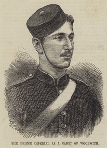 Der Prinz Imperial als Kadett von Woolwich von English School