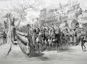 Der Prinz von Wales in Delhi: der Chandry Chowk