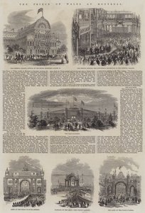 Der Prinz von Wales in Montreal (Stich) von English School