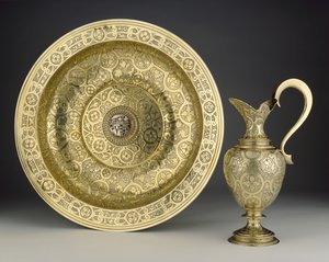 Das Proctor-Becken und der Proctor-Krug, 1592-93 von English School