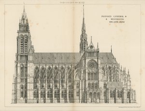 Der vorgeschlagene Dom in Westminster von English School