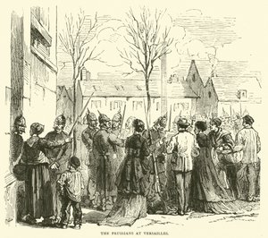 Die Preußen in Versailles, Januar 1871 von English School