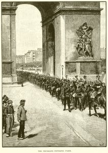 Die Preußen betreten Paris von English School