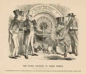 Der Punch-Brunnen in der Fleet Street von English School