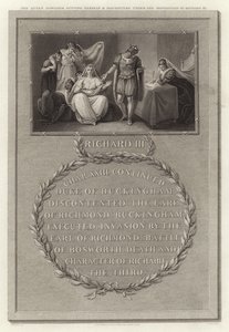 Die Königinwitwe stellt sich und ihre Töchter unter den Schutz von Richard III von English School